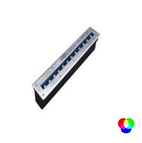 Встраиваемый LED-прожектор 12-диодный 12/24VDC IP67, 500х90 мм RGB