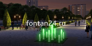 Пешеходный фонтанный комплект "Куб" 3x3 м