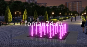 Фонтан для парка "Кубик-Рубик средний"  4x4 м