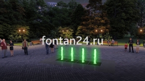 Пешеходный фонтанный комплект "Вектор" 4x1 м