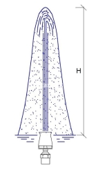 Фонтанная насадка Каскад 3", 122 мм, нержавеющая сталь